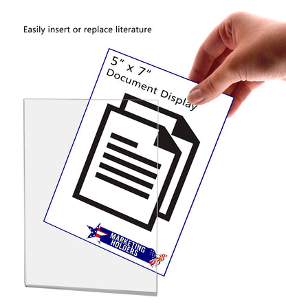 Magnetic 5"W x 7"H Sign Holder Metal Mount