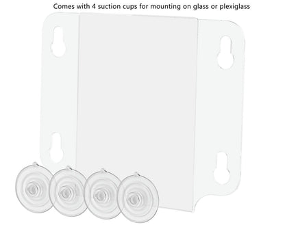 5"W x 7"H Window Sign Holder Double Sided with Suction Cups