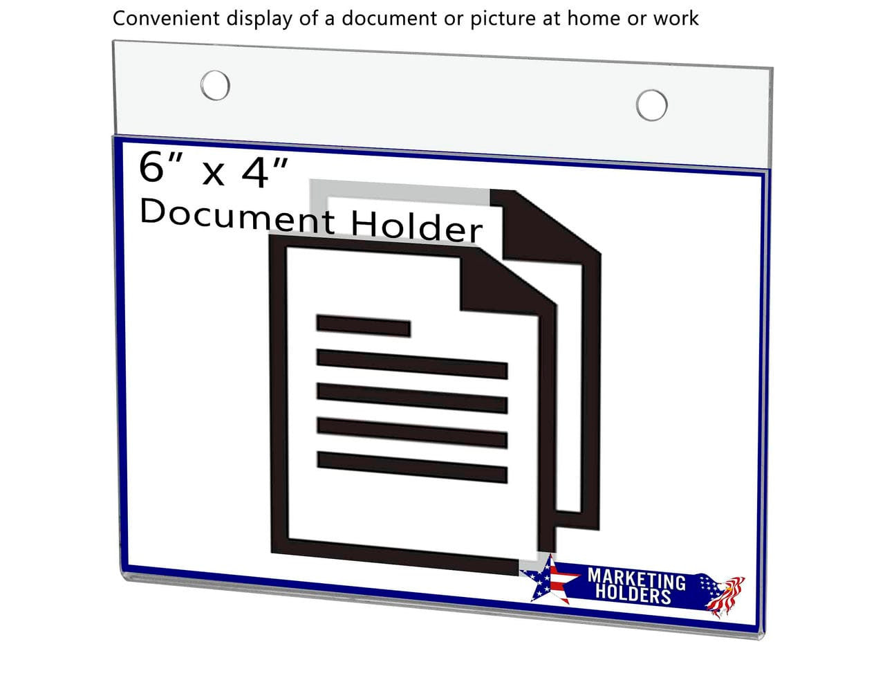 Convenient display of a document or picture at home or work Six Inches Wide by Four Inches High