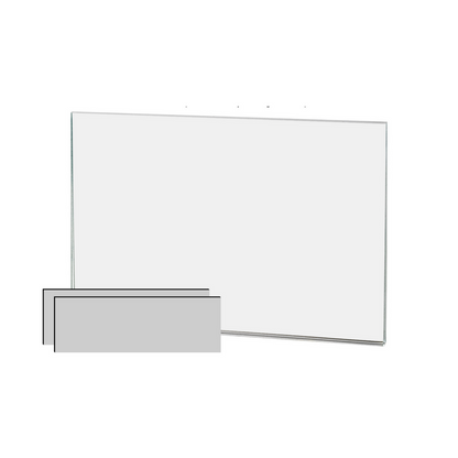 Magnetic 6"W x 4"H Sign Holder Metal Mount