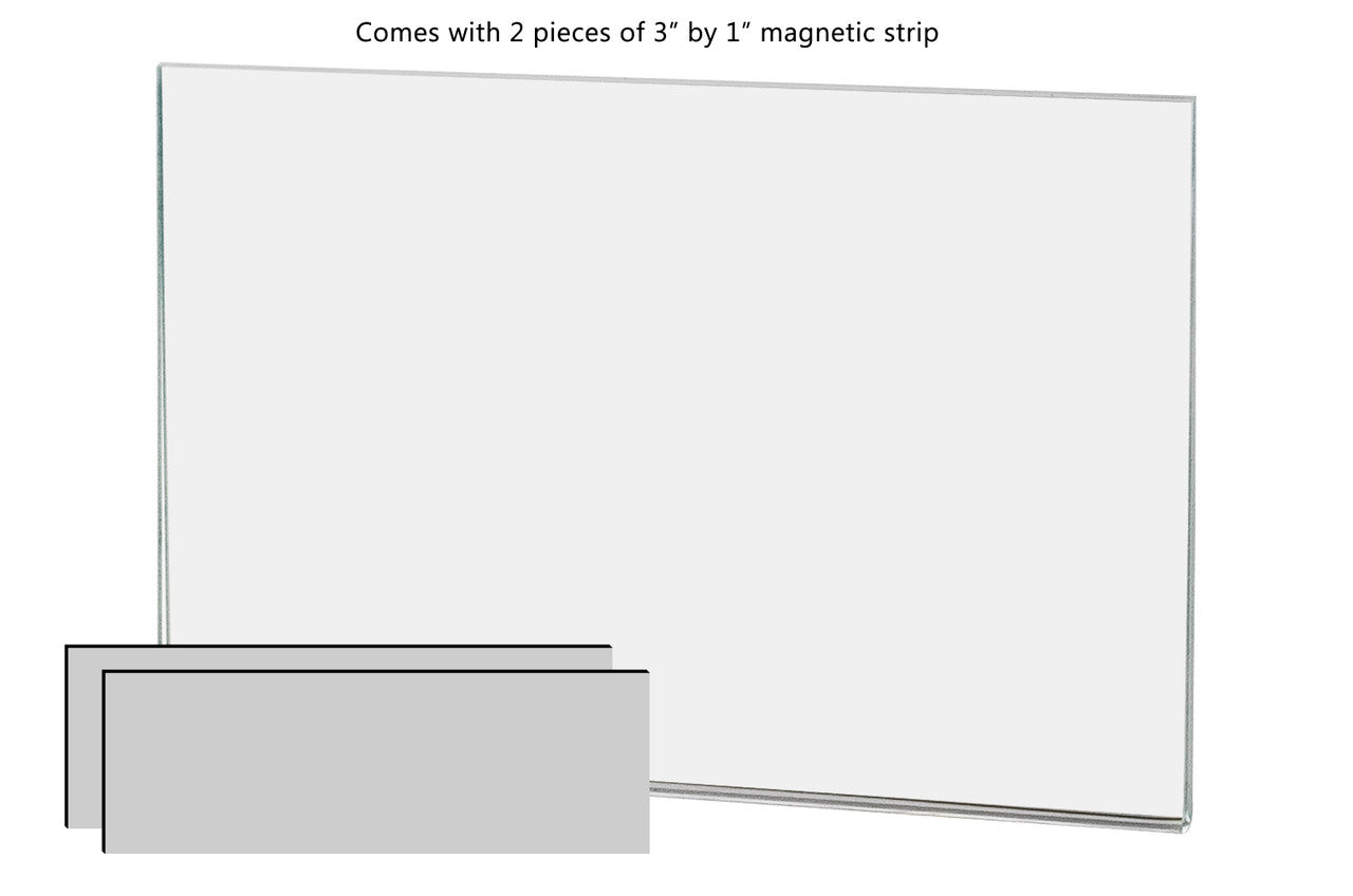 Magnetic 6"W x 4"H Sign Holder Metal Mount