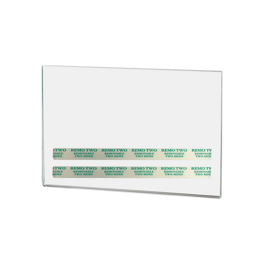 6"W x 4"H Wall Sign Holder with Double Sided Tape
