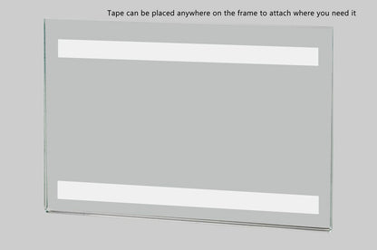 6"W x 4"H Wall Sign Holder with Double Sided Tape