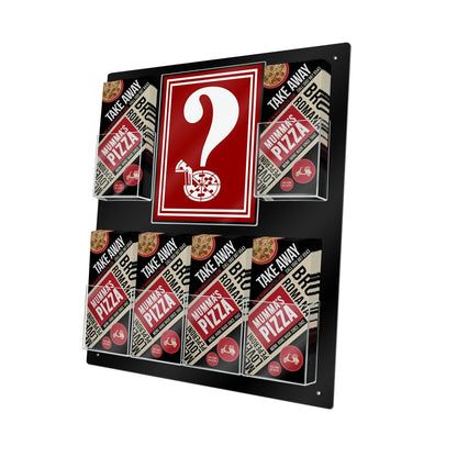 Wall 8.5"W x 11"H Sign Holder and 6 Trifold Pockets Holder PVC