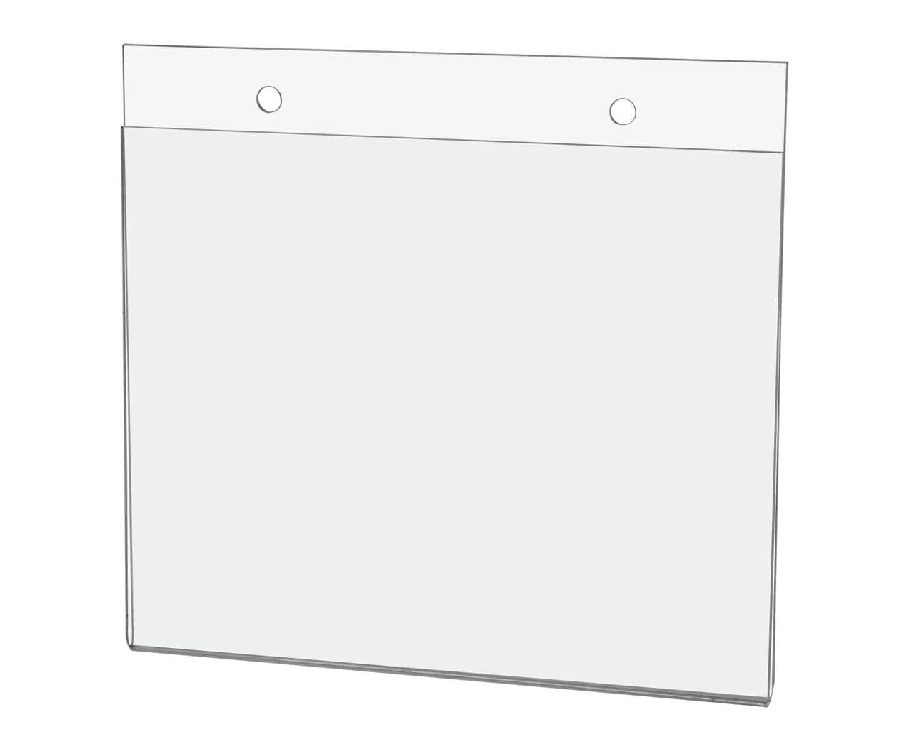 Horizontal Wall Mount Sign Holder standard view Seven Inches Wide by Five Inches High