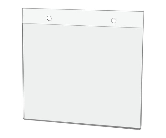 Horizontal Wall Mount Sign Holder standard view Seven Inches Wide by Five Inches High