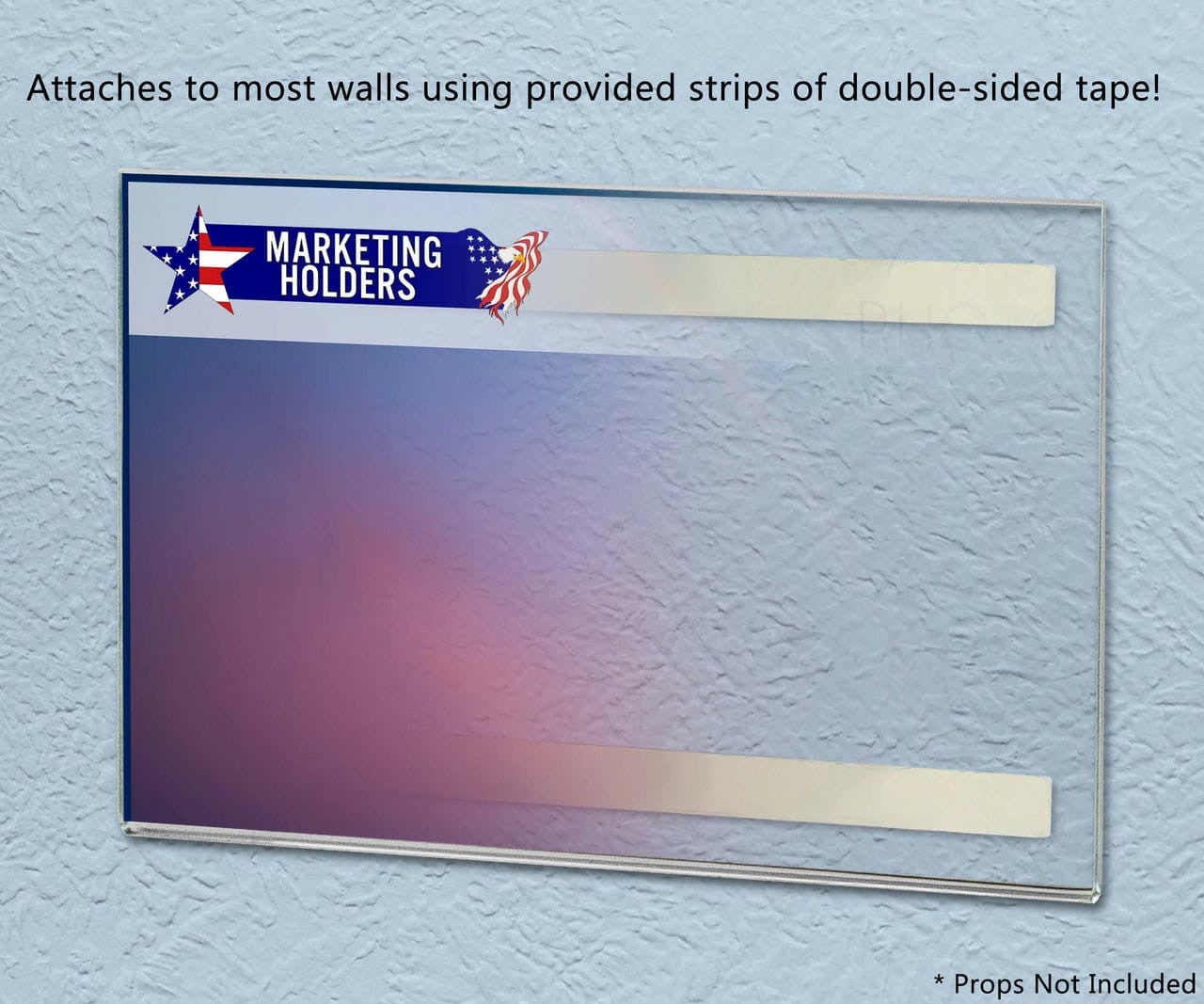 Advertising Sign Holder 7"W x 5"H Image Display Sleeve