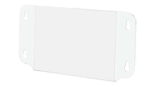 Seven Inches Wide by Five Inches High Double Sided Sign Holder with Suction Cup Window Mount empty