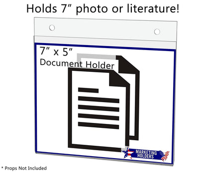 7"W x 5.5"H Wall Sign Holder with Hanging Hardware