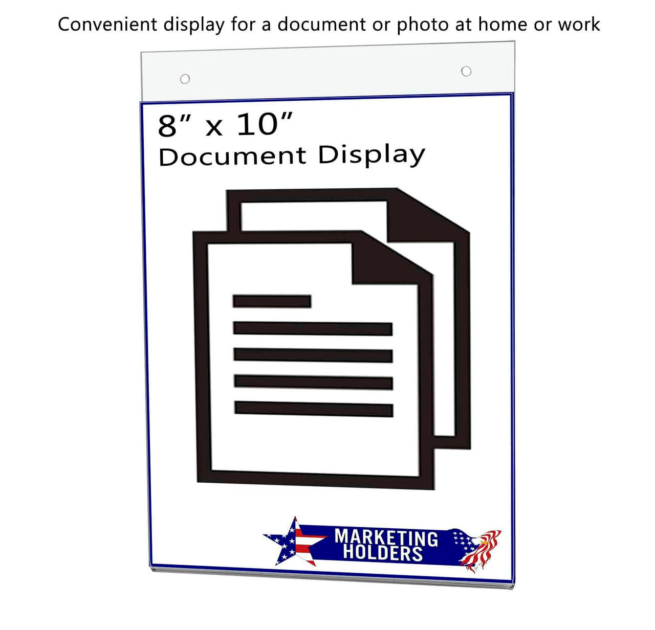 Wall Mount Ad Frame Sign Holder with literature