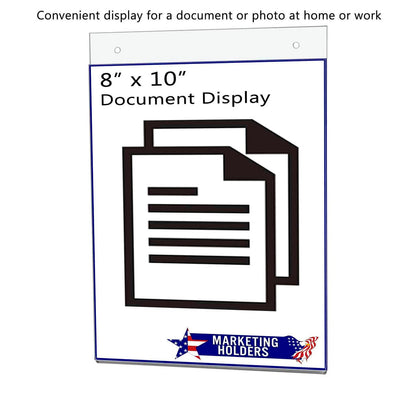 Wall Mount Ad Frame Sign Holder with literature