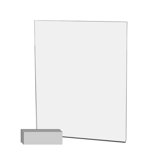 Magnetic 8"W x 10"H Sign Holder Metal Mount