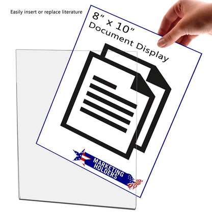 8"W x 10"H Wall Sign Holder with Double Sided Tape