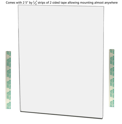 8"W x 10"H Wall Sign Holder with Double Sided Tape