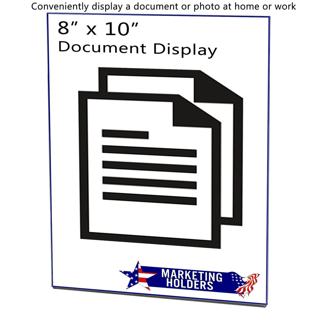 Eight Inches Wide by Ten Inches High Sign Literature Holder with literature