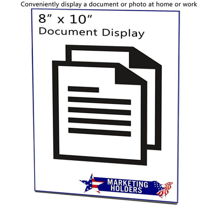 8"W x 10"H Wall Sign Holder with Double Sided Tape