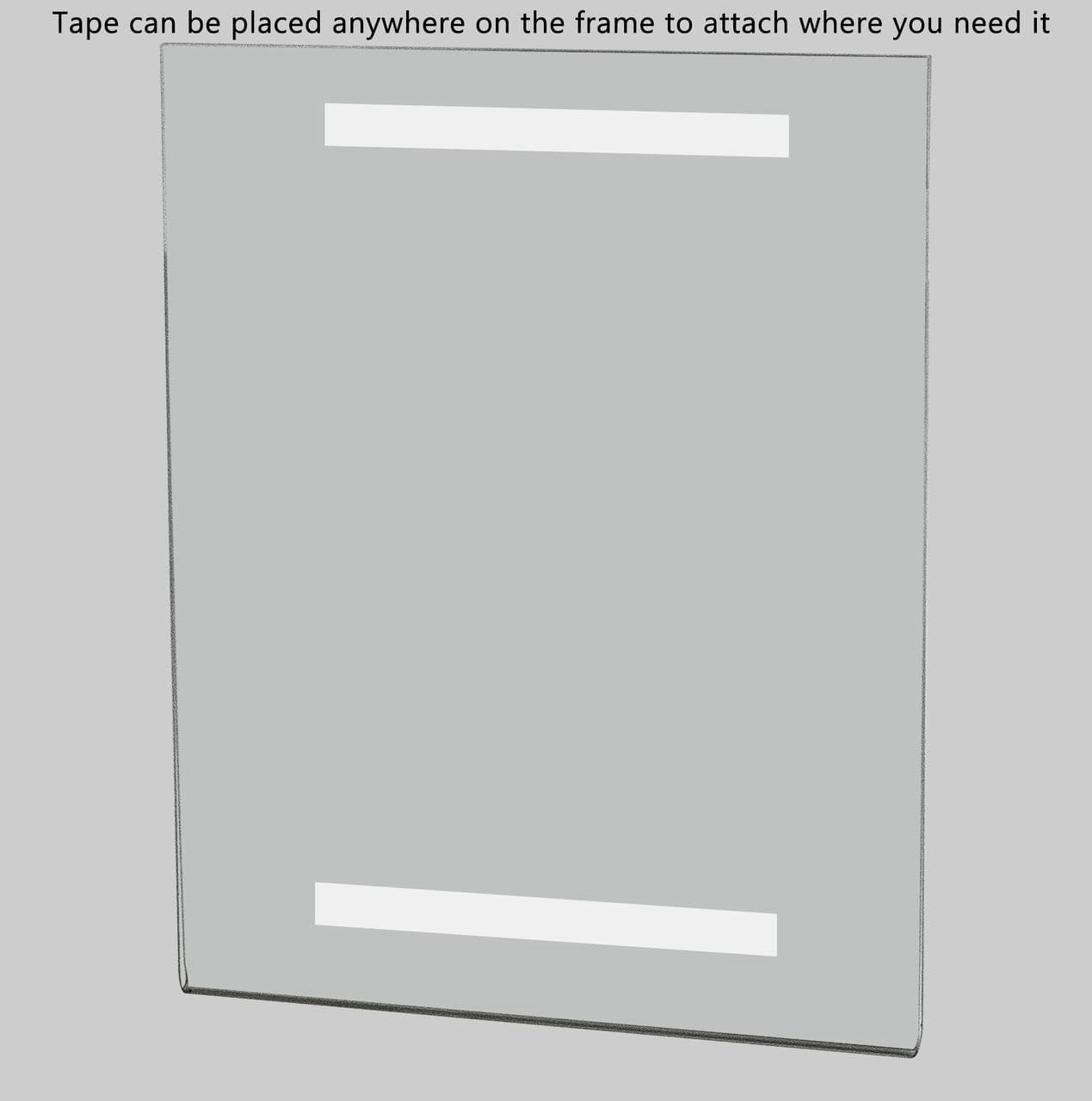 Sign Literature Holder with adhesive Eight Inches Wide by Ten Inches High