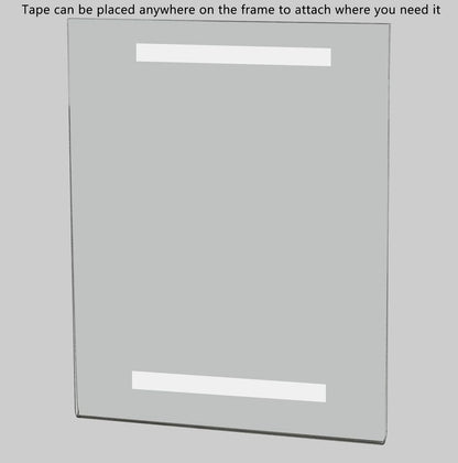 8"W x 10"H Wall Sign Holder with Double Sided Tape