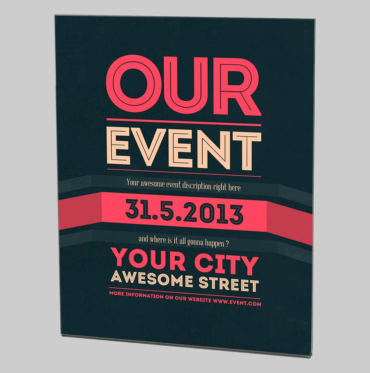 Eight Inches Wide by Ten Inches High Sign Literature Holder on wall