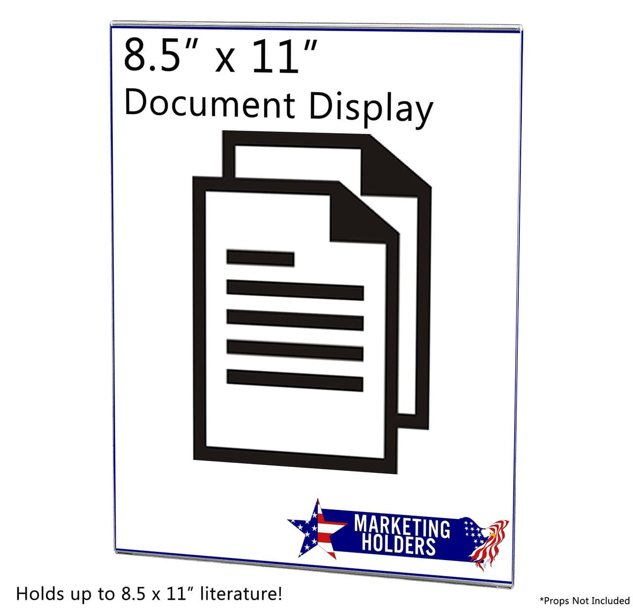 8.5"W x 11"H Wall Sign Sleeve with Velcro