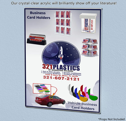 8.5"W x 11"H Wall Sign Sleeve with Velcro