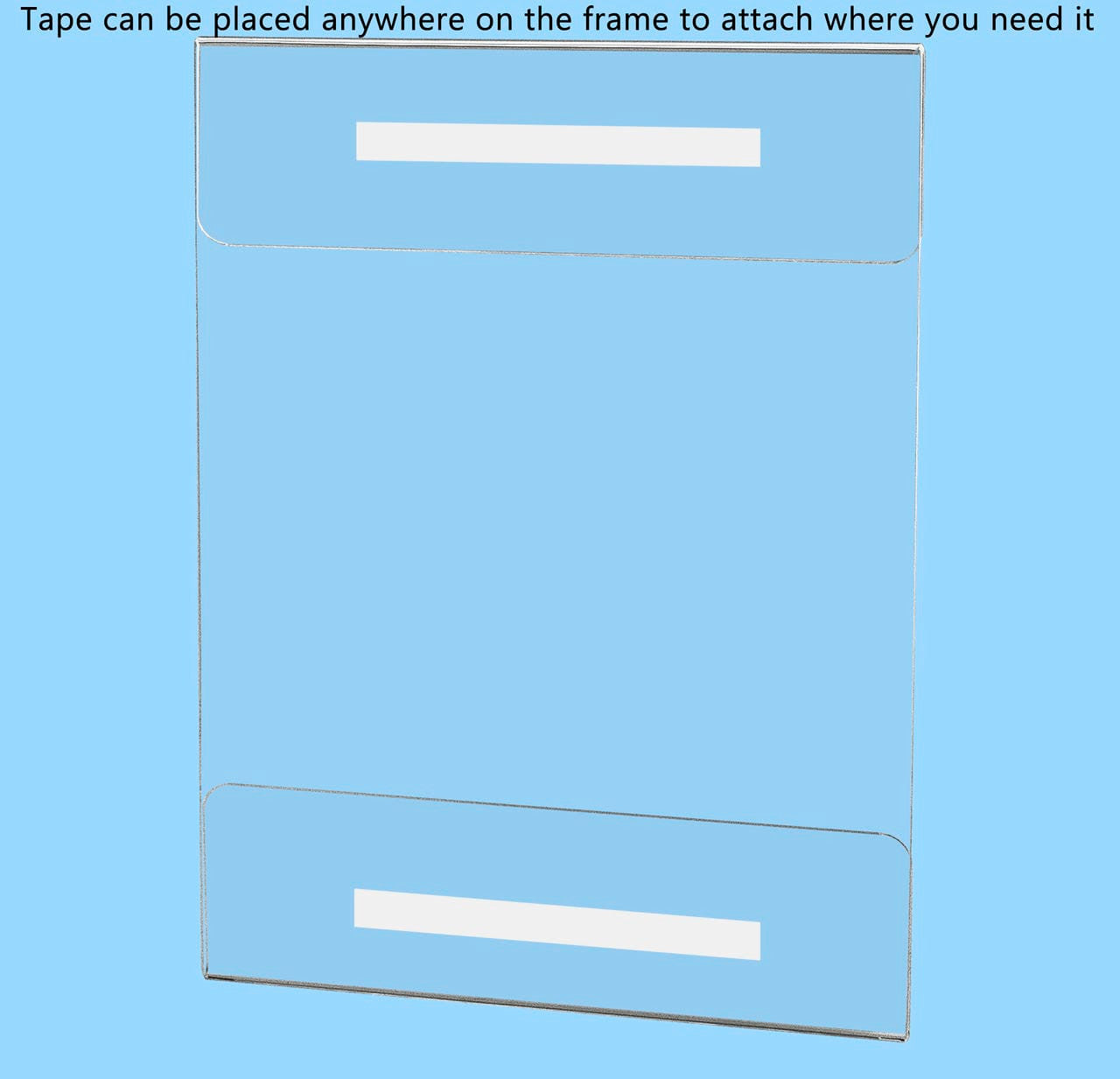 8.5"W x 11"H Wall Sign Sleeve with Double Sided Tape