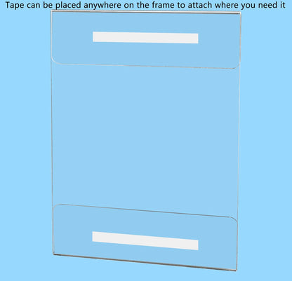 8.5"W x 11"H Wall Sign Sleeve with Double Sided Tape