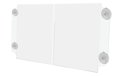 Double 8.5"W x 11"H Sign Holder for Windows with Suction Cups