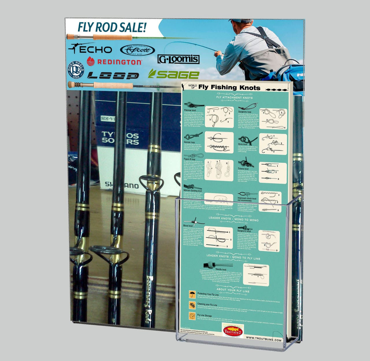 8.5"W x 11"H Wall Sign Holder with Brochure Pocket and Tape