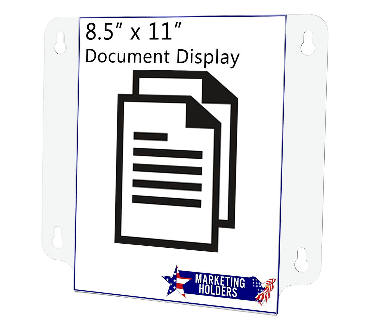 Eight and a Half Inches wide by Eleven Inches High Sign Holder with Suction Cup with literature