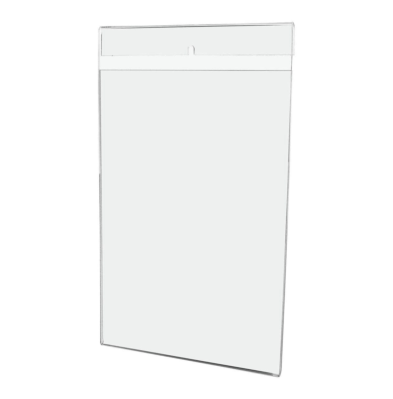 Tall Sign Holder 8.5"W x 14"H Display Sleeve with Notched Back