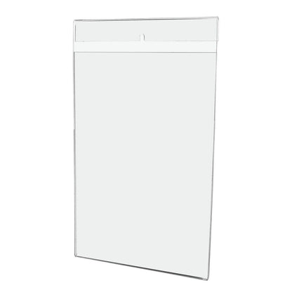 Tall Sign Holder 8.5"W x 14"H Display Sleeve with Notched Back
