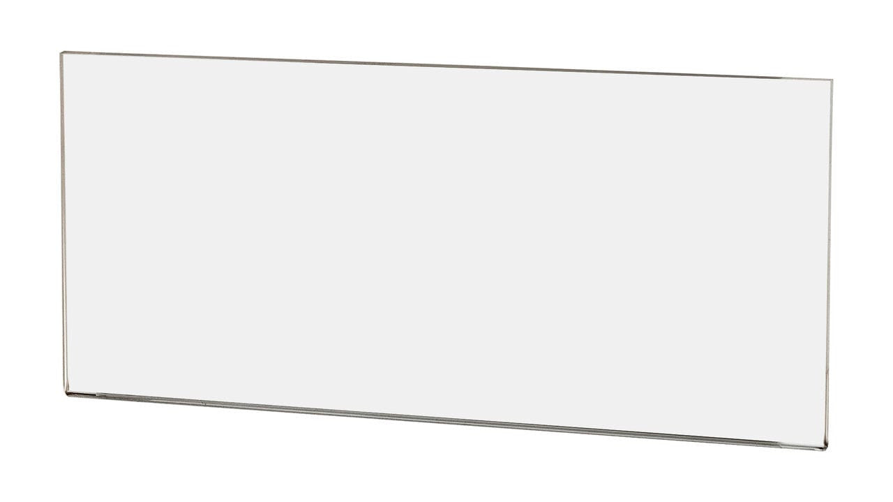 Sign Holder standard view Eight and a Quarter Inches Wide by Four Inches High