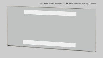 Sign Holder 8.75"W x 3.8"H Large Name Plate Label Display