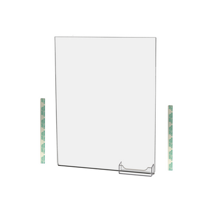 8.5"W x 11"H Wall Sign Holder with Business Card Pocket and Tape
