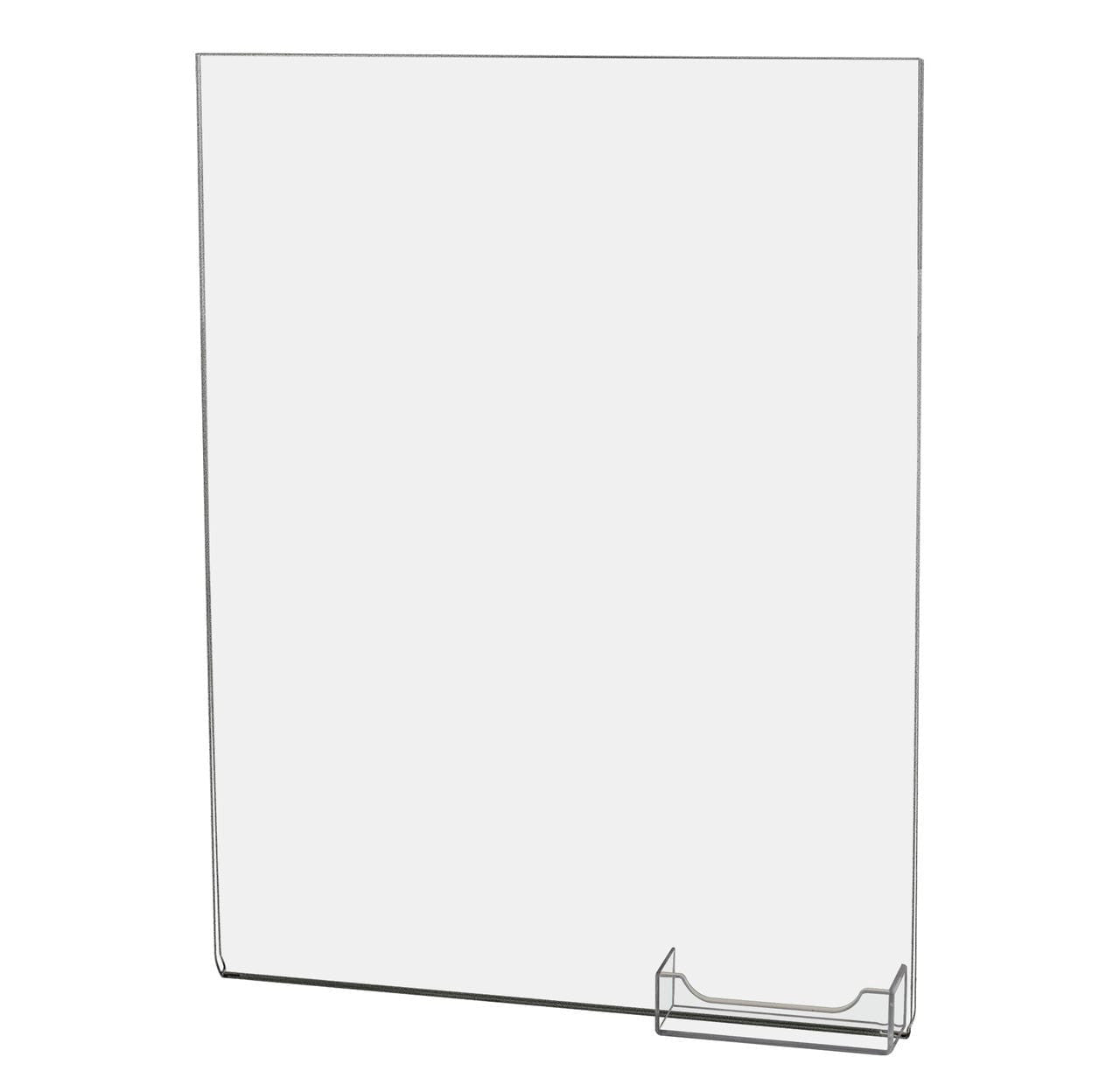 8.5"W x 11"H Wall Sign Holder with Business Card Pocket and Tape