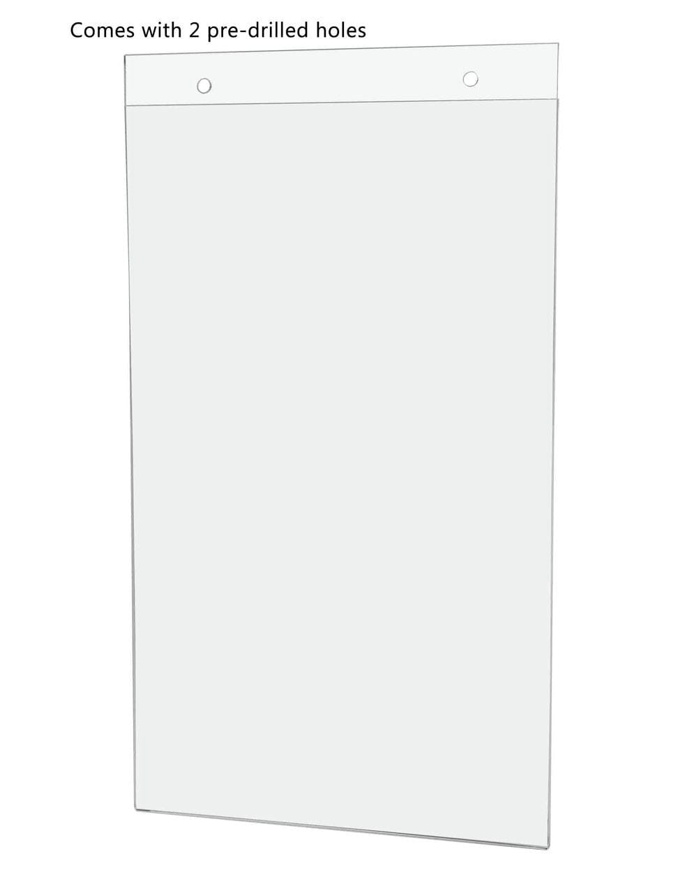 Clear Acrylic Extra Long Ad Display
