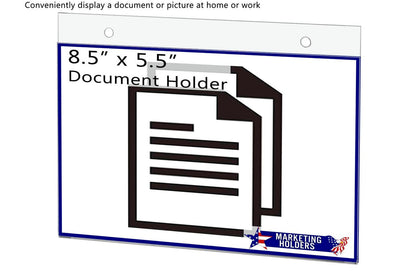 8.5"W x 5.5"H Wall Sign Holder with Hanging Hardware