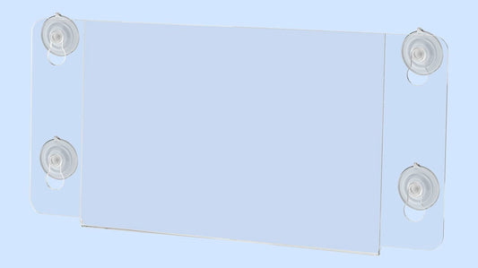 Sign Holder 8.5"W x 5.5"H Double Sided Display with Suction Cups