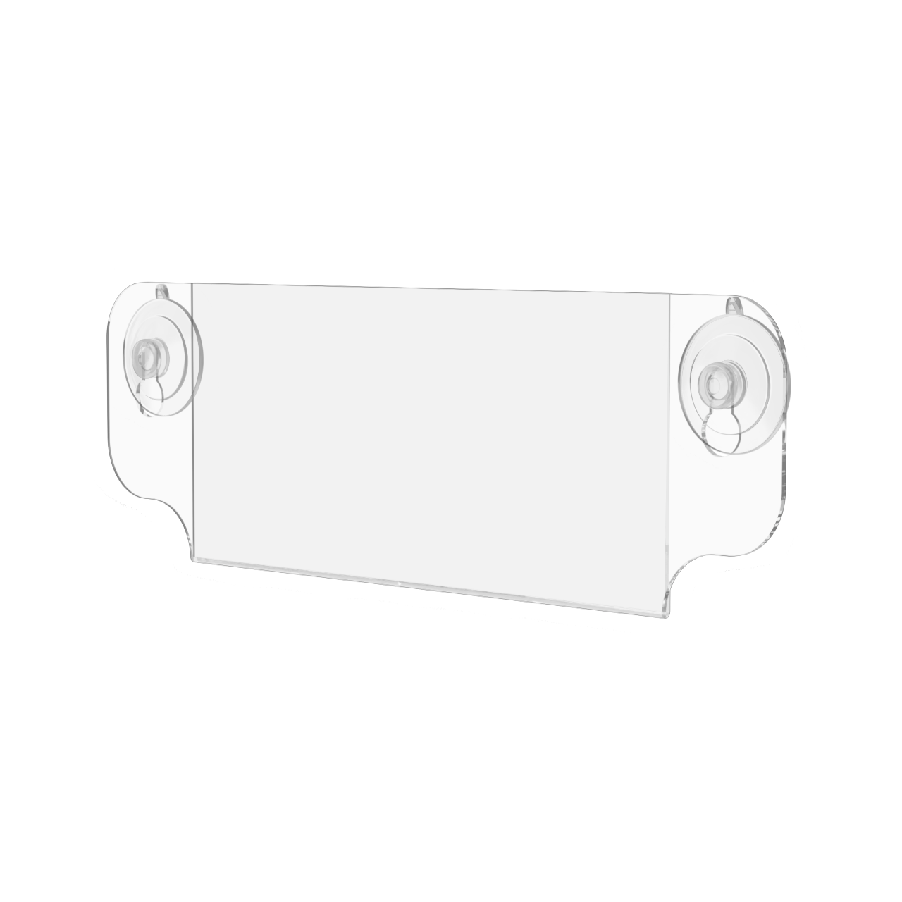 9"W x 4"H Window Sign Holder Double Sided with Suction Cups