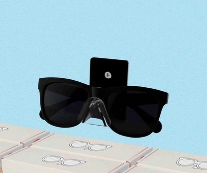 Single Sunglasses Eyeglasses Wall Mount Rack Holder Clear Nose