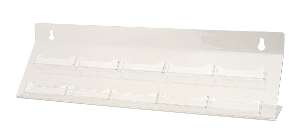 Business Card Holder 10 Pocket Wall Mount or Freestanding