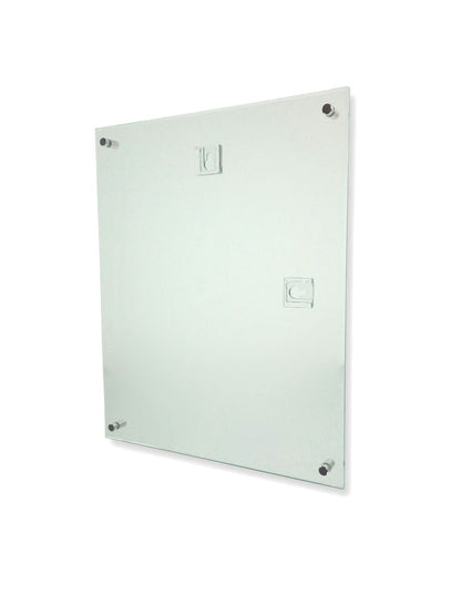 8.5"W x 11"H Portrait Frame Green Edge Wall Mount Sign Display
