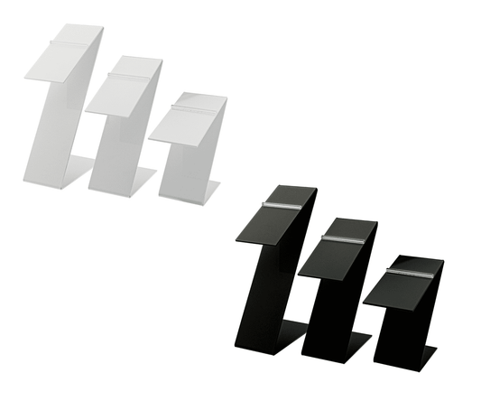 Shoe Footwear Display Z Stands with Heel Stop with 3 Pieces