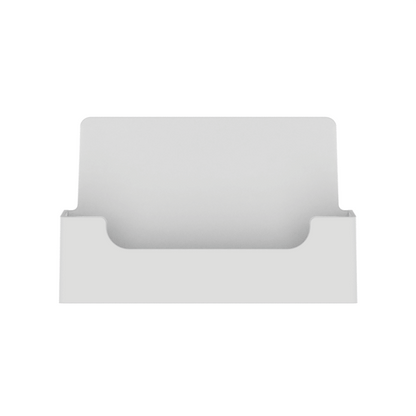 Business Card Holder White Pocket Plastic Horizontal Countertop