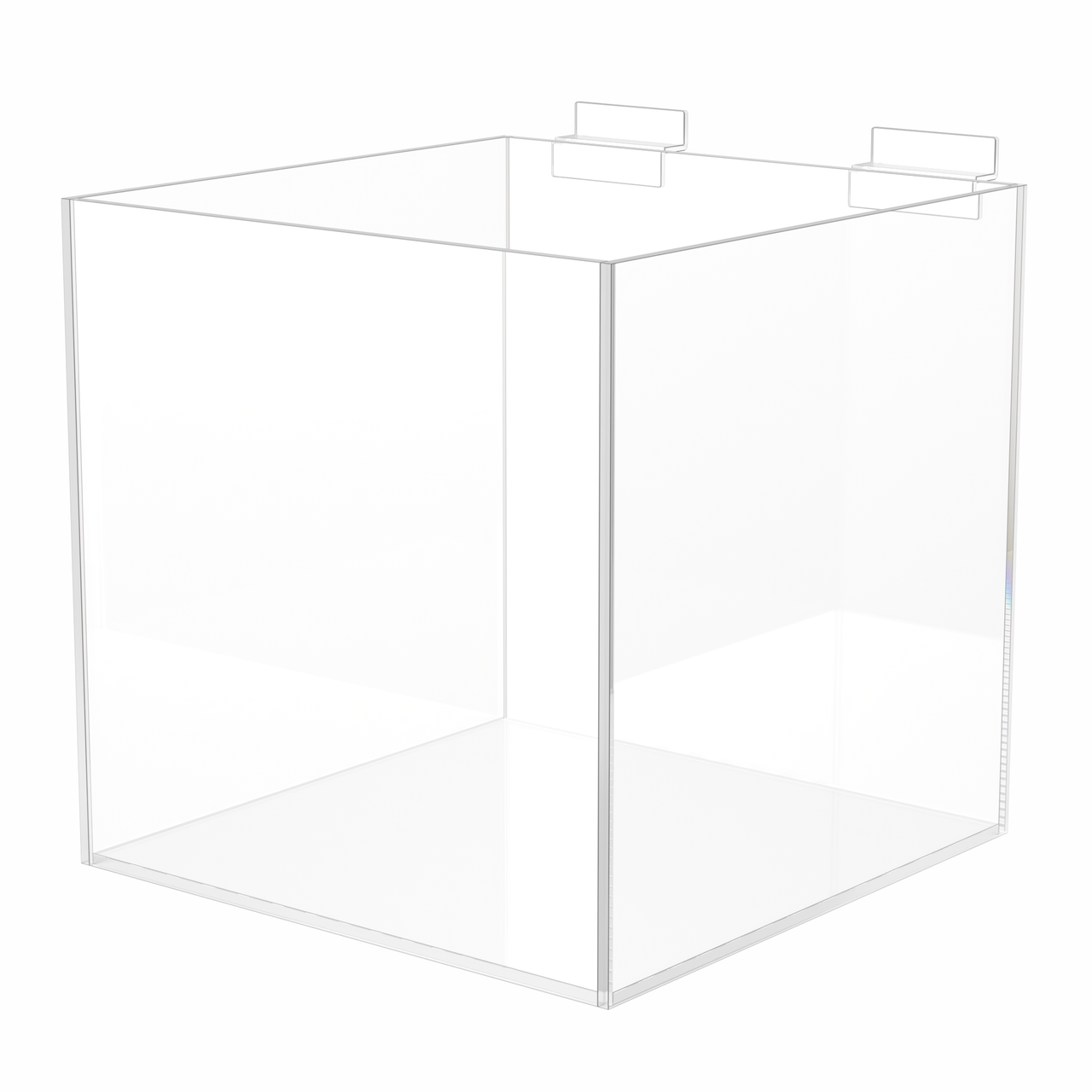 10"W Slatwall Retail Bin Clear Acrylic Merchandise Storage Box