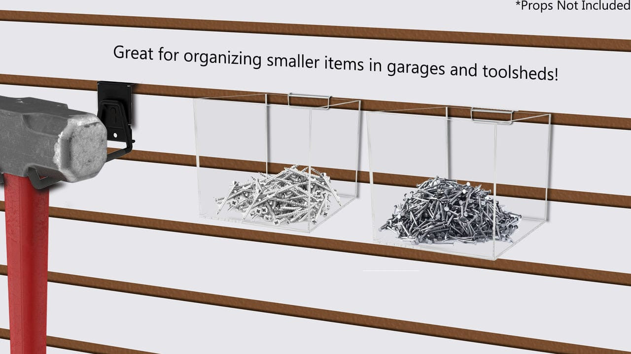Four Inch Wide Great for organizing smaller items in garages and tool sheds