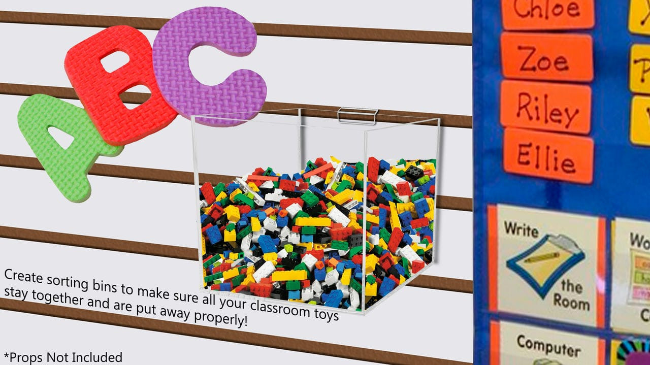 Six Inch Wide Create sorting bins to make sure all your classroom toys stay together and are put away properly
