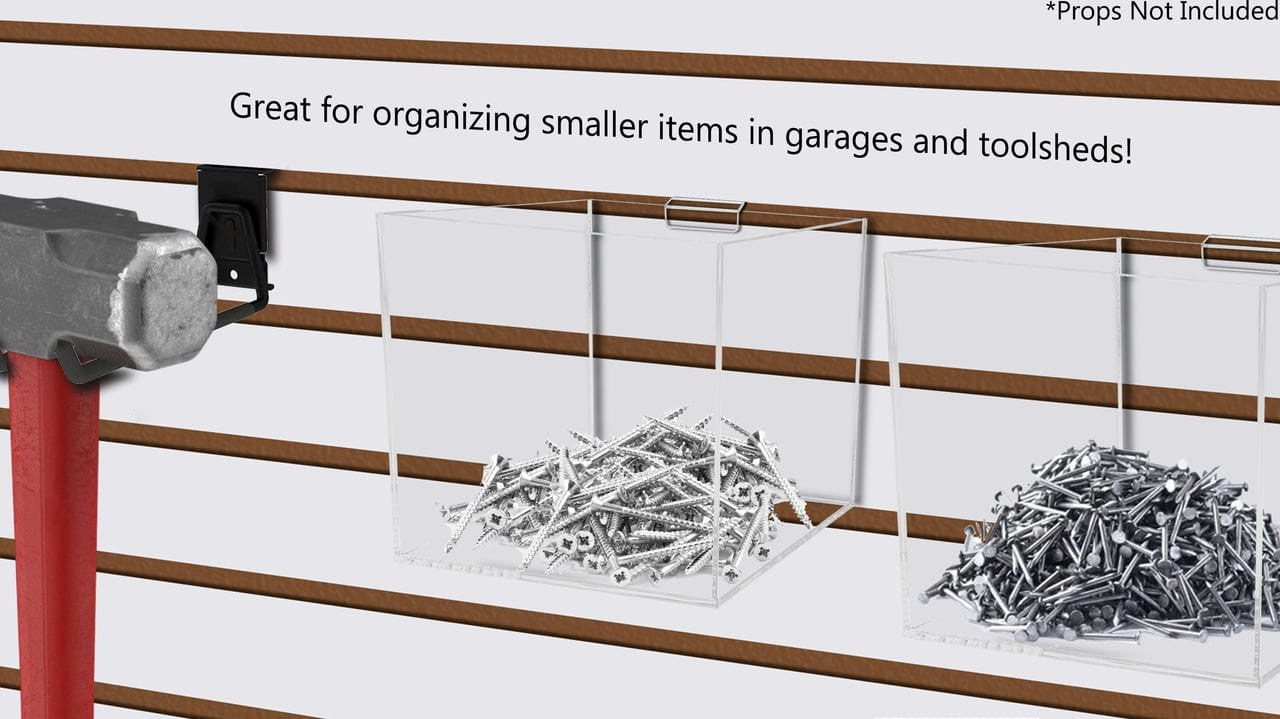 Six Inch Wide Great for organizing smaller items in garages and tool sheds