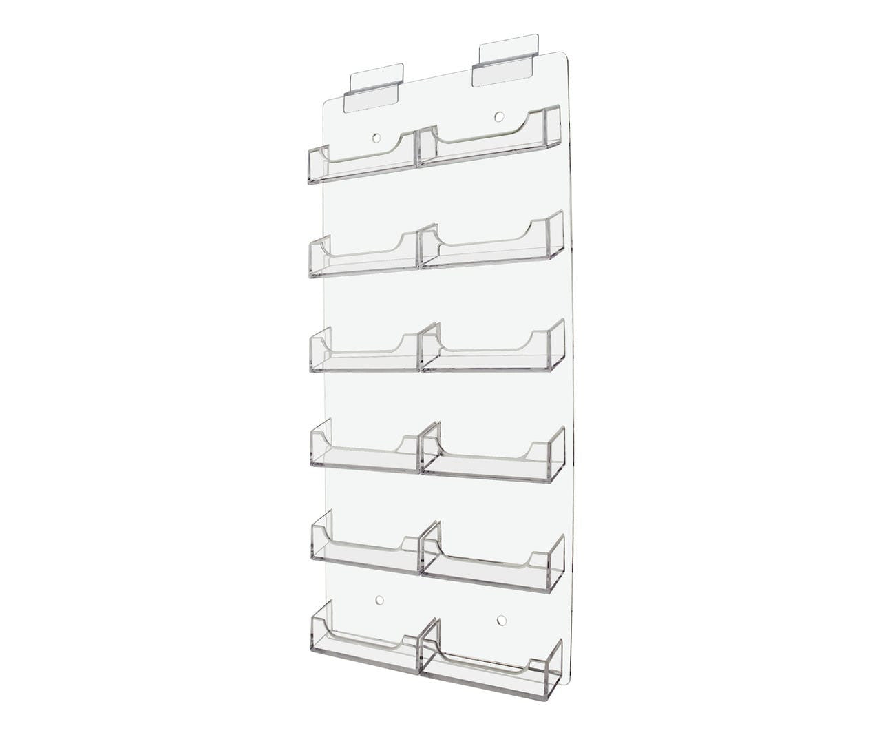 Clear on clear Business Card Display Holder for Slatwall